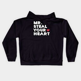 Mr. Steal Your Heart Valentine's Day Kids Hoodie